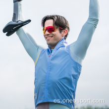 Chaleco de lluvia de ciclismo a prueba de viento a prueba de viento para hombres